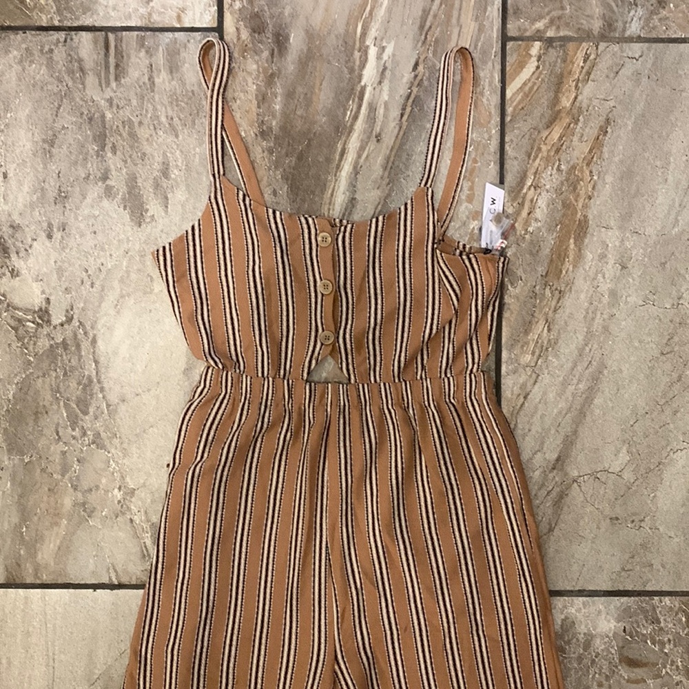 NWT Striped Jumpsuit